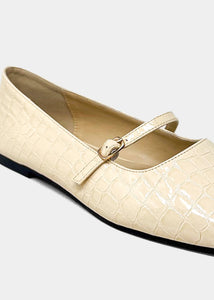 Adele Croc Ballet Flats