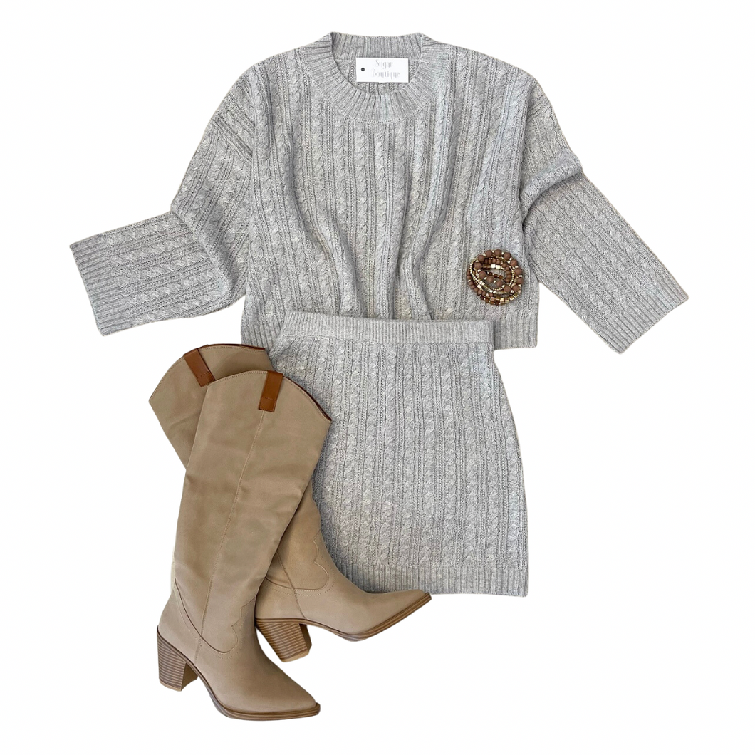 Cable Knit Skirt