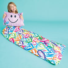 Load image into Gallery viewer, Corey Paige Hearts Sleeping Bag
