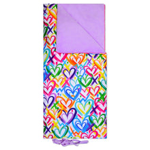 Load image into Gallery viewer, Corey Paige Hearts Sleeping Bag

