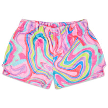 Load image into Gallery viewer, Color Swirl Plush Shorts
