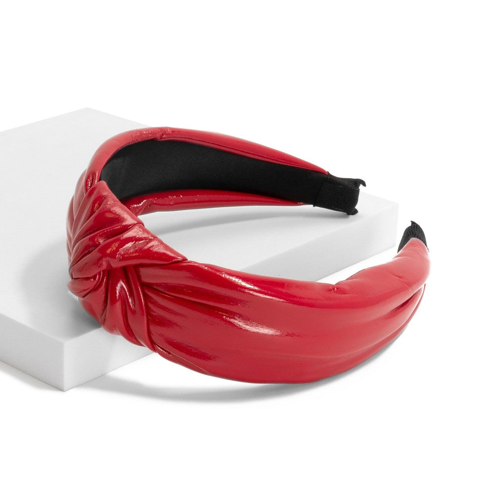 Red Leather Headband