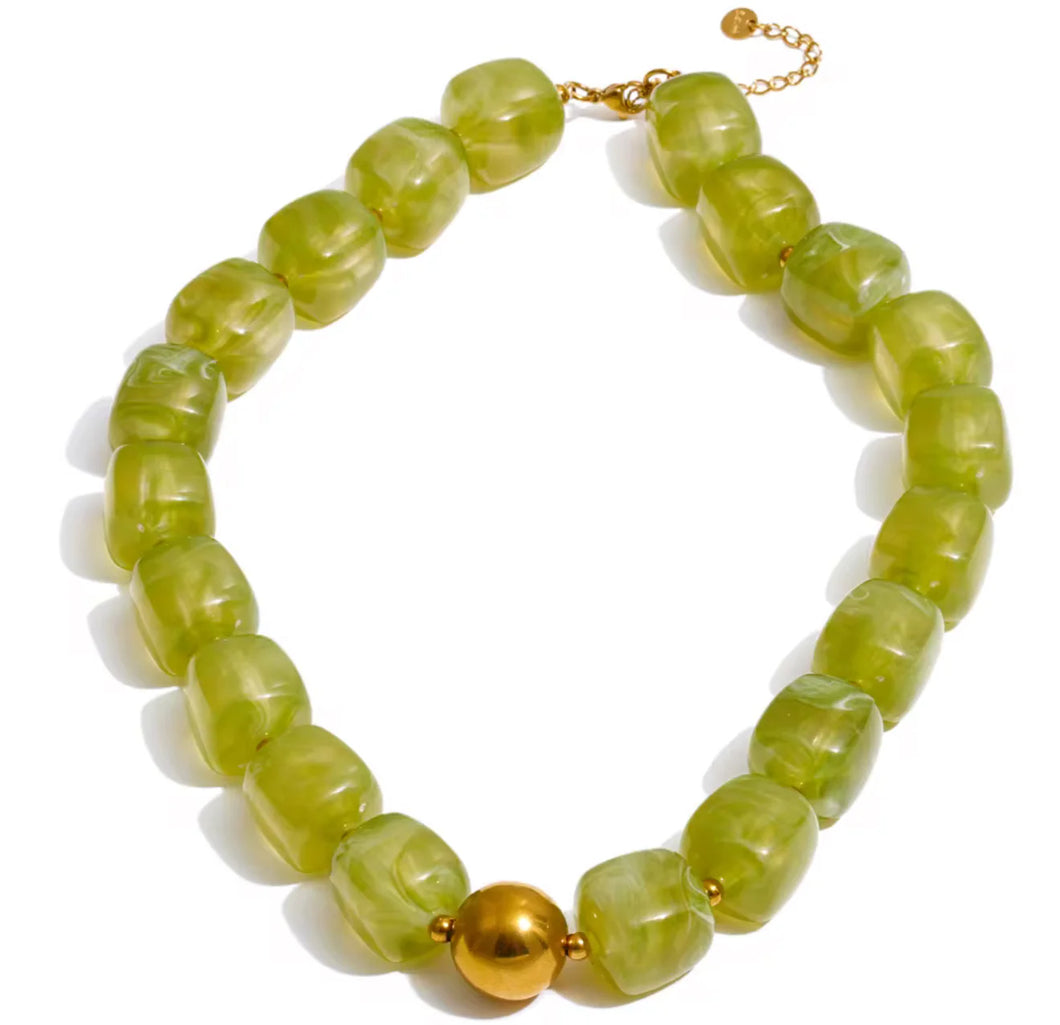 Rylan Green Necklace