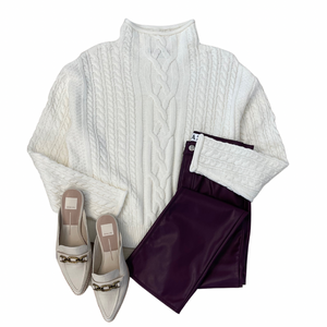 Jennevie Cable Sweater