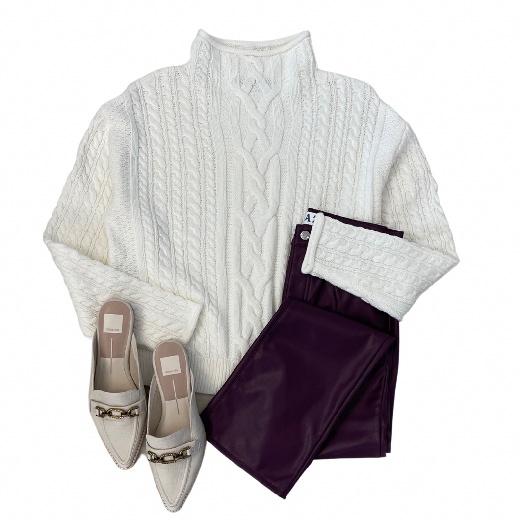 Jennevie Cable Sweater