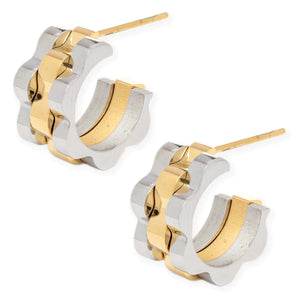 Rolly Two Tone Earrings