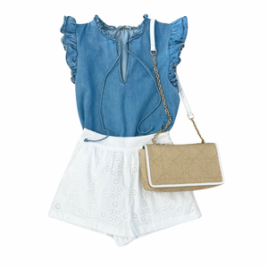 White Eyelet Shorts