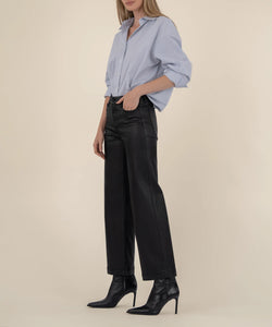 Meg Black Coated Jeans