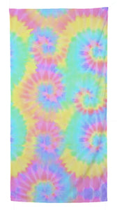 Spiral Pastel Microfiber Towel