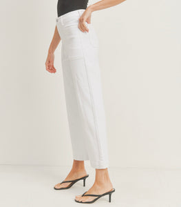 Cropped Utility Jeans