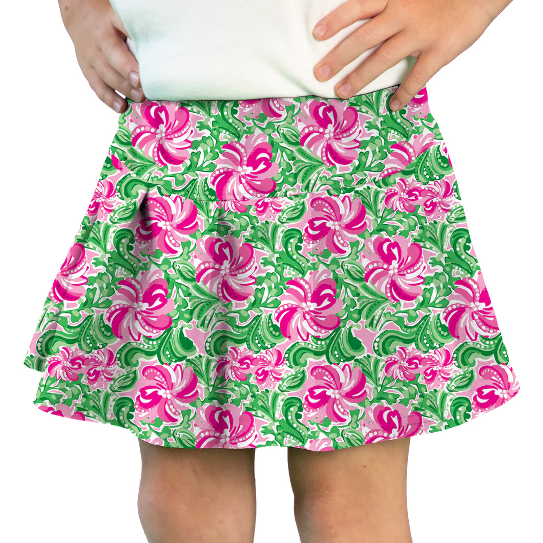 Pink/Green Tennis Skort