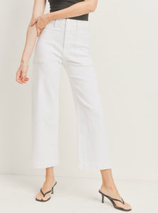 Cropped Utility Jeans