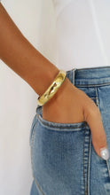 Load image into Gallery viewer, Rounded Gold Bangle
