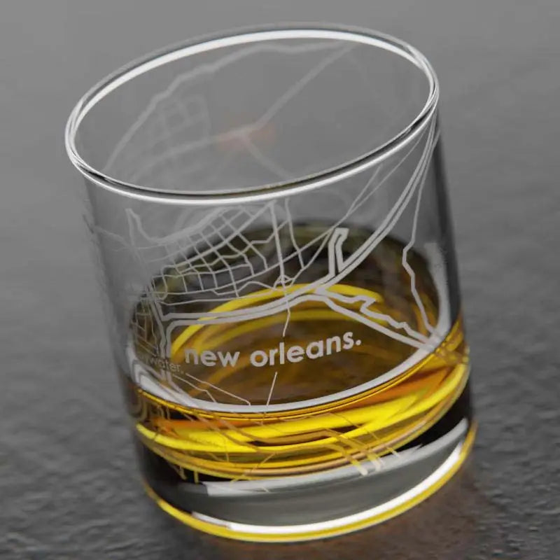 New Orleans Rocks Whiskey Glass