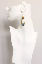 Load image into Gallery viewer, Grey Moon Stone Earrings
