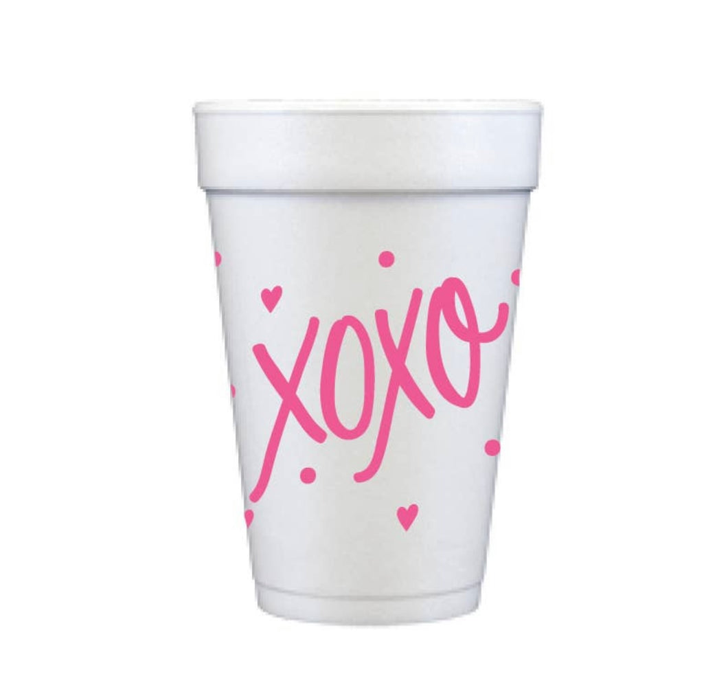 XOXO Foam Cups
