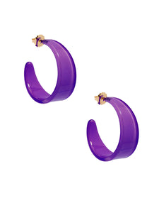 Georgia Acrylic Hoop Earrings