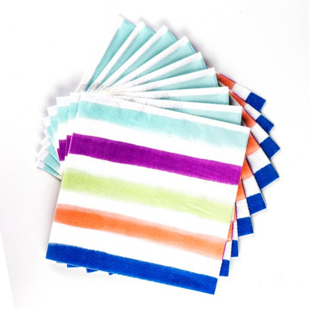 Stripe Paper Dinner Napkins
