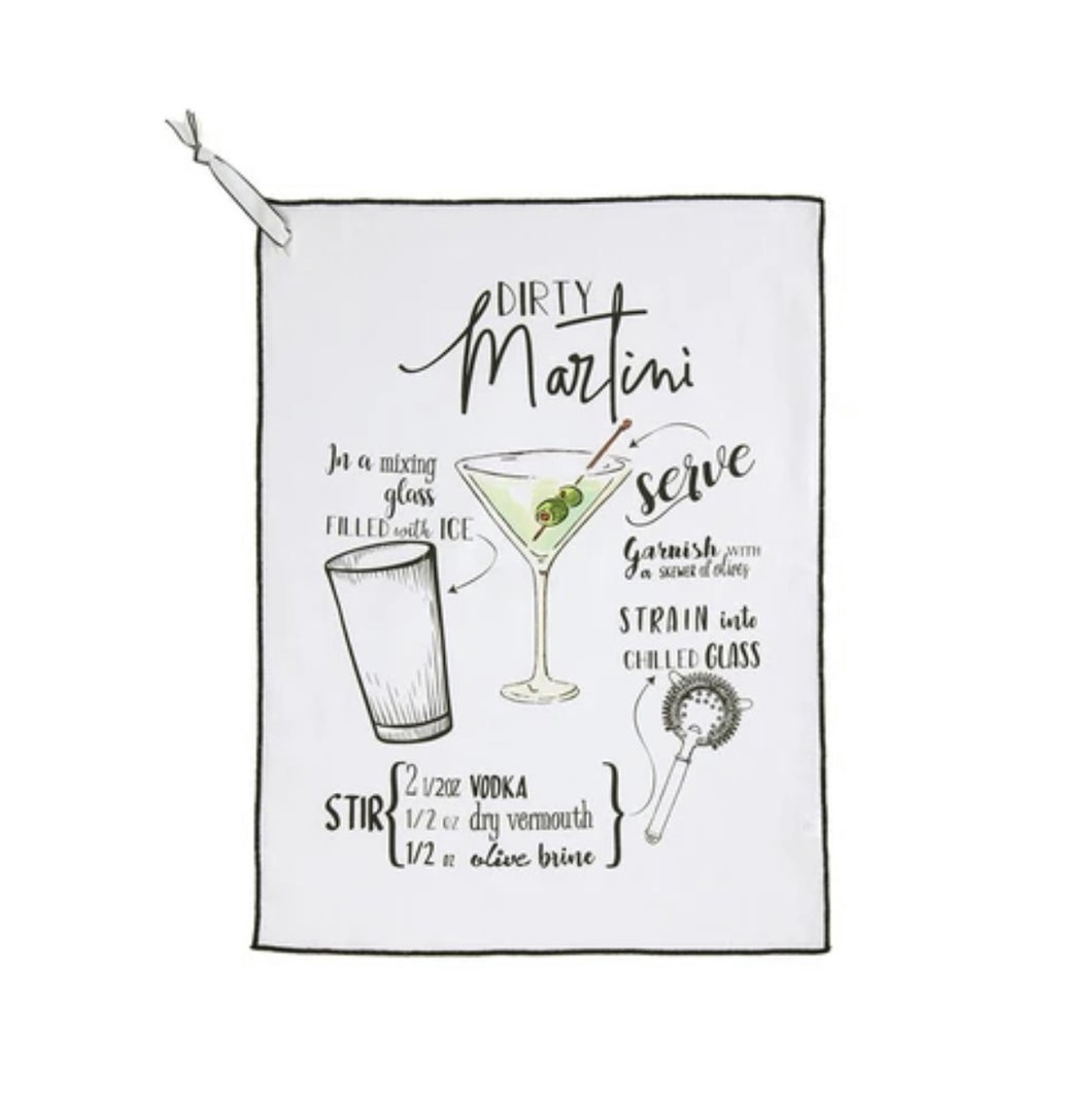 Dirty Martini Tea Towel