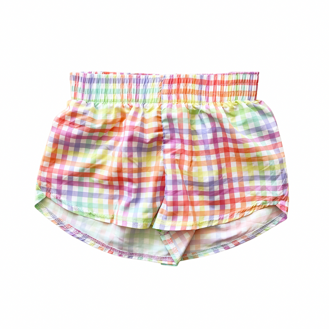 Steph Sunset Plaid Shorts