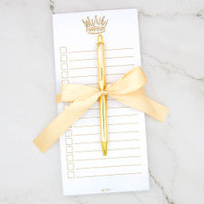 Crown To Do List Gift Set