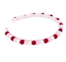 Load image into Gallery viewer, Valentine Pom Pom Headband
