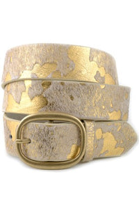 Gold Cow Hide Belt