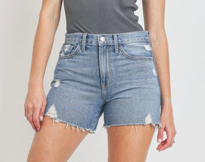 Medium Wash Denim Shorts