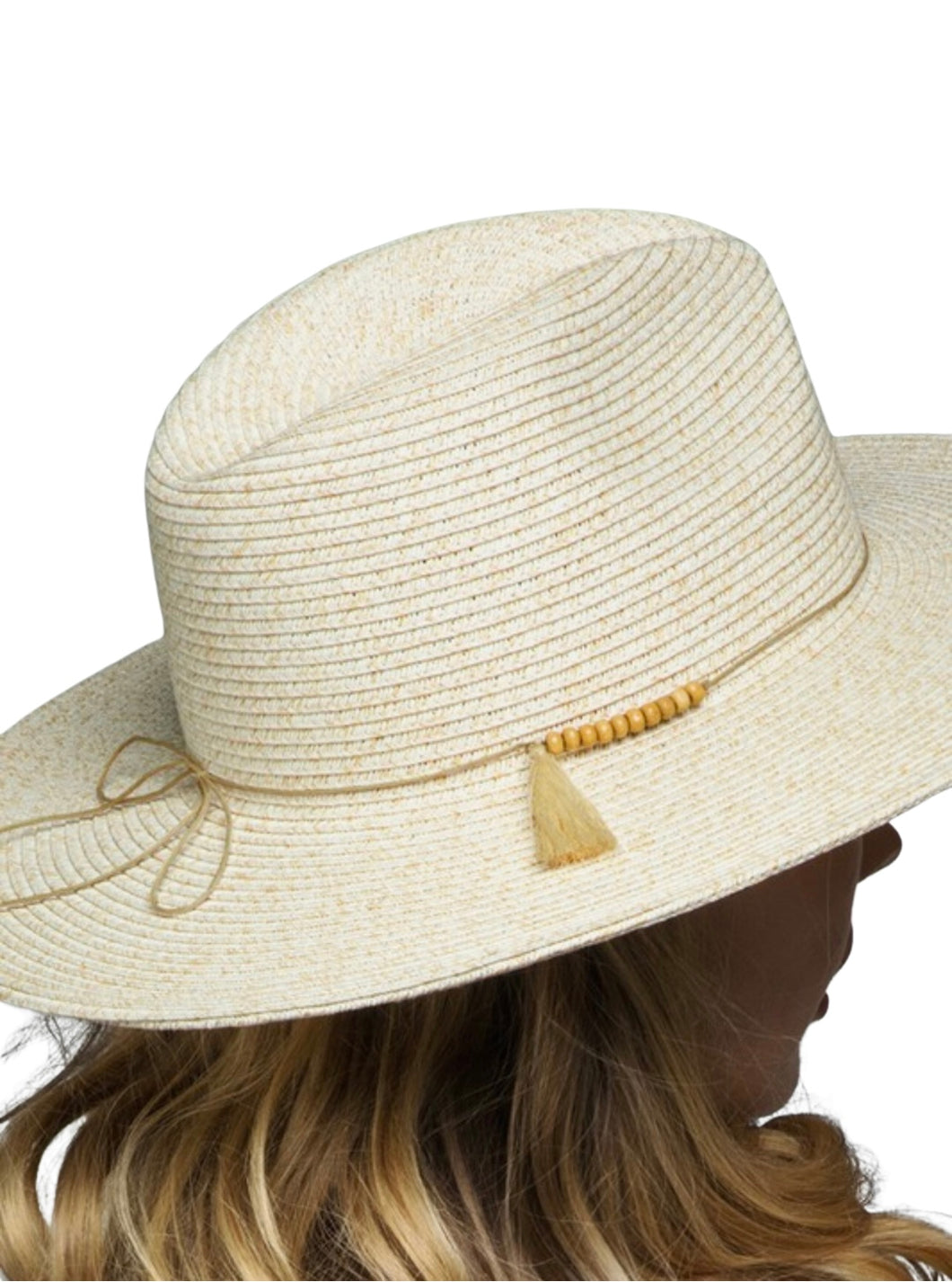 Panama Wooden Bead Hat