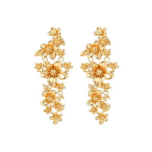 Load image into Gallery viewer, Gold Bouquet Drop Earrings
