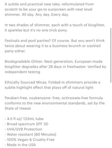 Bioglitter Sunscreen