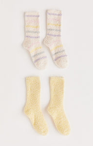 Stripe Plush Socks