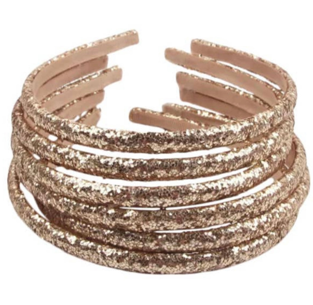 Gold Glitter Headband
