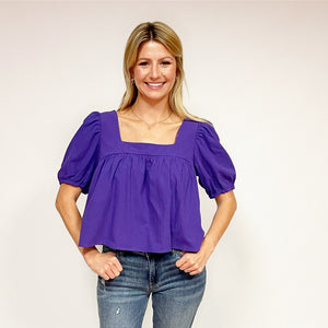 Square Neck Babydoll Top