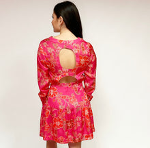 Load image into Gallery viewer, Printed L/S Cutout Back Dress
