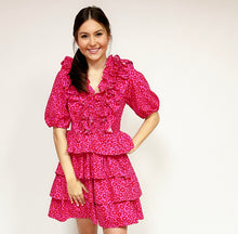 Load image into Gallery viewer, Flower Ruffle Tier Dress
