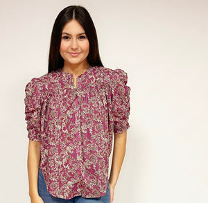 Printed Rachel Top