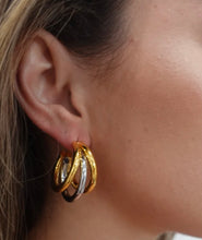 Load image into Gallery viewer, Lexi Two Tone Hoop Earrings
