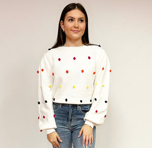 Multi Popcorn Sweater